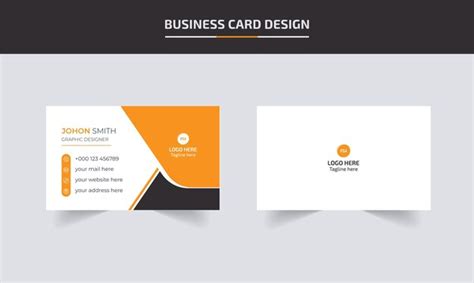 Premium Vector Double Sided Creative Business Card Template Modern