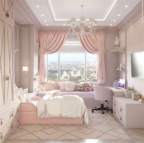 Blushing Elegance Modern Pink Bedroom Interior Design Room Decor