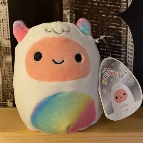 Squishmallows Toys Bnwt Squishmallows 5 Yuri The Yeti Rainbow