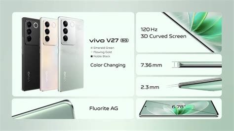 Vivo V27 5g มาพร้อม Aura Light Portrait System เริ่มต้น 14 999 บาท