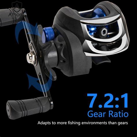 Amorus Metal Fishing Spool Baitcasting Reel Kg Max Drag High