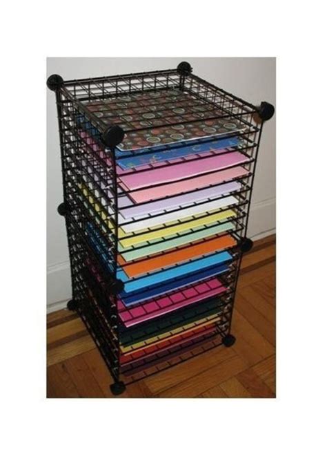 12x12 Scrapbook Paper ORGANIZER Rack Storage PLANS PDF File