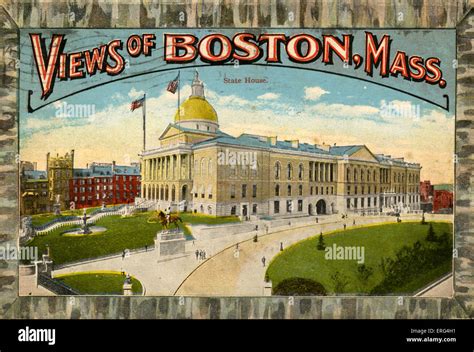 Boston: State House. C.1900s Views of Boston, Mass Stock Photo - Alamy