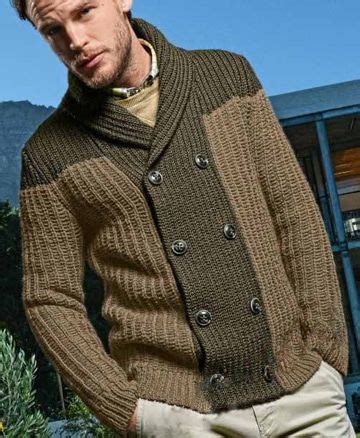 Chompas De Lana Para Hombres Con Botones Jumpers Moda Hombre Pullover