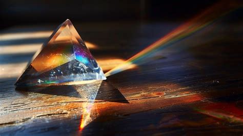 prism rainbow effect photo prism rainbow sunlight