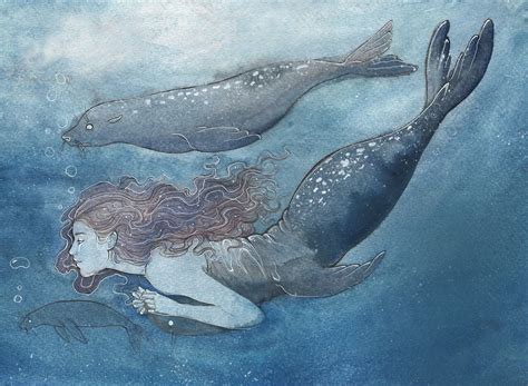 Selkie art print by emily meredith – Artofit
