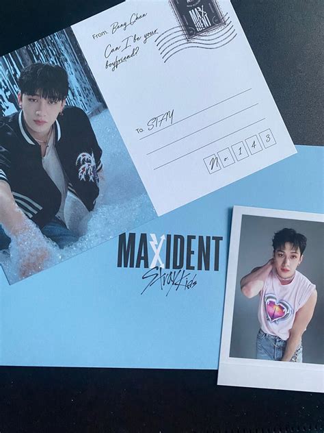 Stray Kids Maxident Official Love Letter And Polaroid Set Etsy