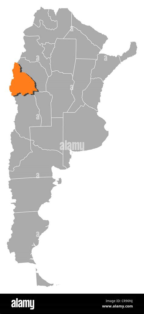 Political Map Of Argentina With The Several Provinces Where 44 Off