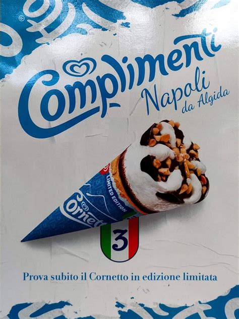 Cornetto In Versione Limitata Per Lo Scudetto Complimenti Napoli Da