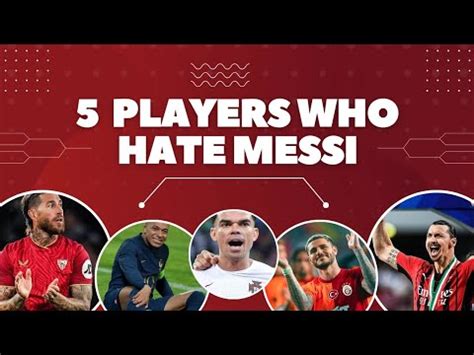 Footballers Who Hate Messi Football Soccer Messi Youtube