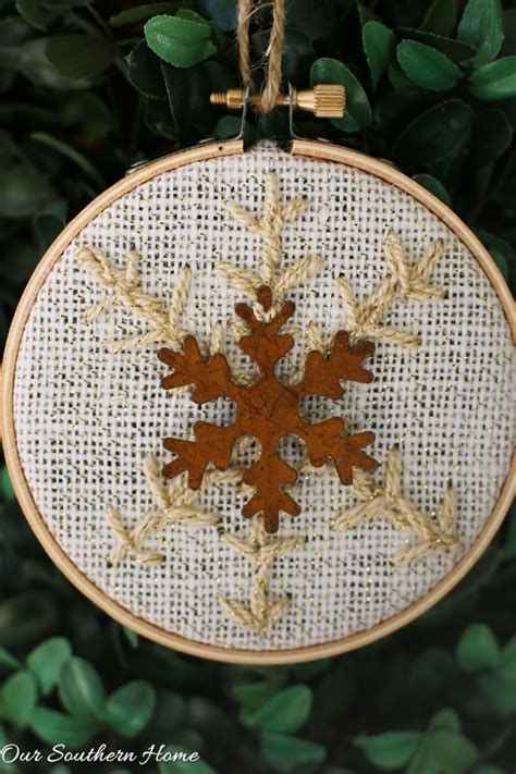 DIY Snowflake Ornament Our Southern Home