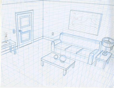 Three Point Perspective Interiors on SCAD Portfolios