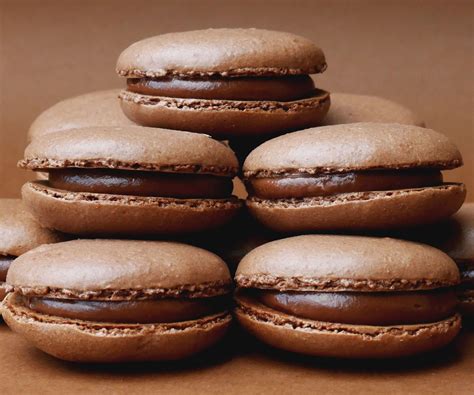 Nutella Macarons Chocolate Hazelnut French Macarons Nutella