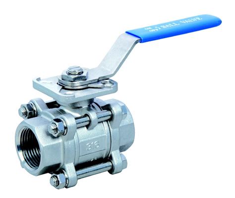 OMAVAL Ball Valve 3 Pc Body With ISO 5211 Mounting Plate