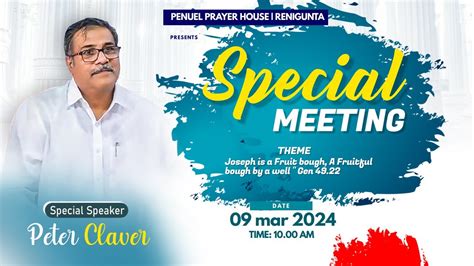 SPECIAL MEETING DAY 2 Bro PETER CLAVER 09 03 2024 PENUEL