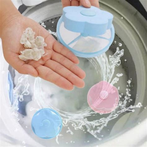 Reusable Washing Machine Floating Lint Mesh Bag Floating Pet Hair Lint