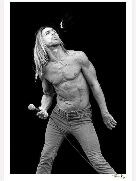 Iggy Pop Photographic Print On Stage At Download Festival Etsy