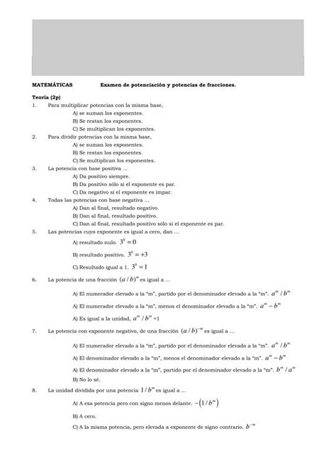 PDF Potenciacion Examen DOKUMEN TIPS