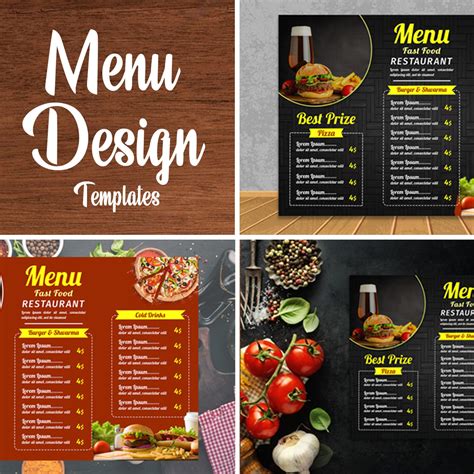 Creative Food Menu Design