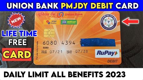 Union Bank Of India Pmjdy Debit Card Limit Charges Benifits Union