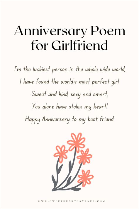 Beautiful short anniversary poems and make your partner in love again ...