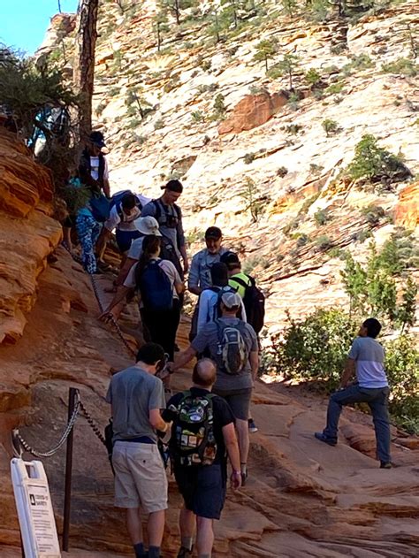 Best Time To Hike Angels Landing Avoid Crowds Lookout Scout Loneely Hike