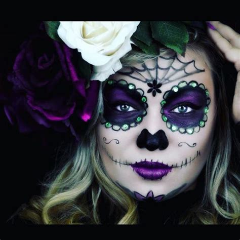 33 Simple Sugar Skull Makeup Looks DIY Halloween Makeup Ideas Juelzjohn