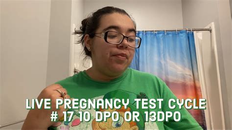 Live Pregnancy Test 10 Dpo Or 13 Dpo Cycle 17 YouTube