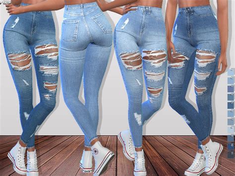 Pinkzombiecupcakes Denim Ripped Jeans 093