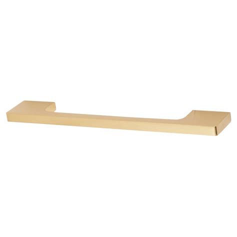 Altro 8mm Slim D Bar Cabinet Pull Handle 160mm Centres Satin Brass