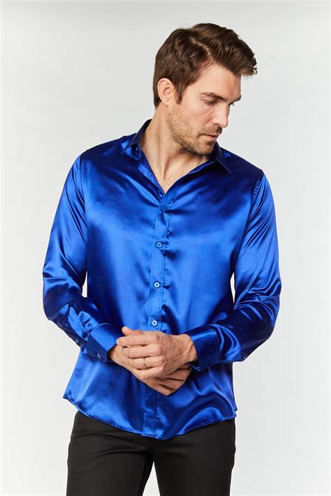 Fabric Satin Fit Relaxed Fit About This Solid Colored Satin Dress Shirt From Platini Jeans