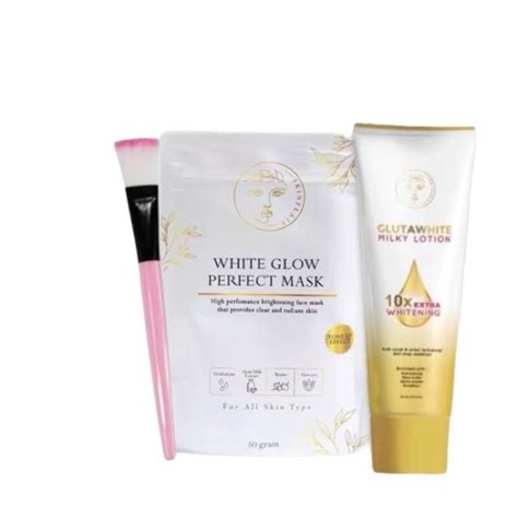 Jual Free Kuas Atau Spatula Skinflair White Glow Perfect Mask Powder