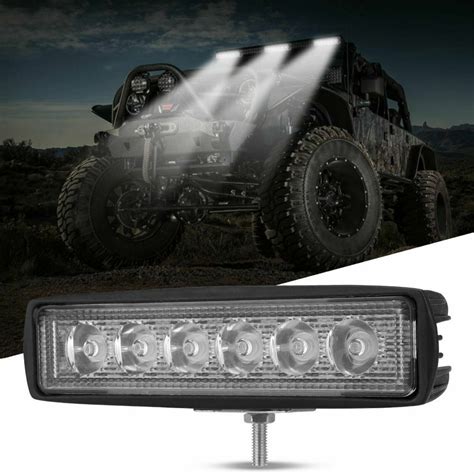 X Inch W Led Work Light Bar Spot Pods Off Road Fog Lamp Suv Atv