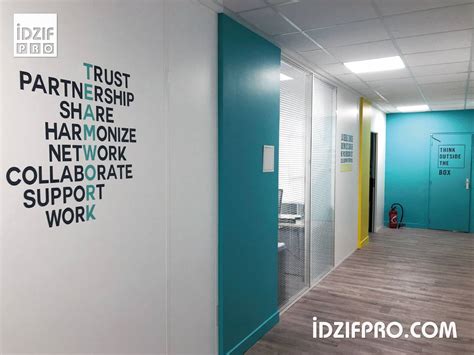 Idzif Pro Lettrage Adhésif Mural