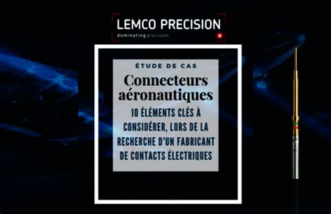 Connecteurs Oem S A Ronautiques L Ments Cl S Consid Rer Lors