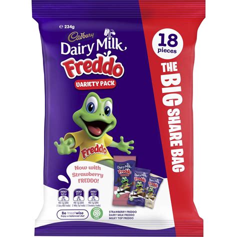 Cadbury Dairy Milk Freddo Variety Pack 18 Pack Woolworths