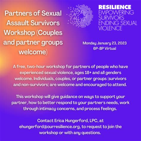 Partners Of Sexual Assault Survivors Workshop Resilience