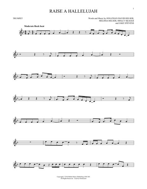 Bethel Music Raise A Hallelujah Sheet Music For Flute Solo Download Pdf 1456489