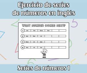 Ejercicio De Unir N Meros En Ingl S Apuntes De Ingl S