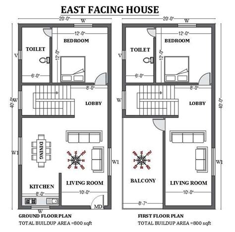 30x40 South Facing House Plan As Per Vastu Shastra Is Given In This Free 2d Autocad Drawing