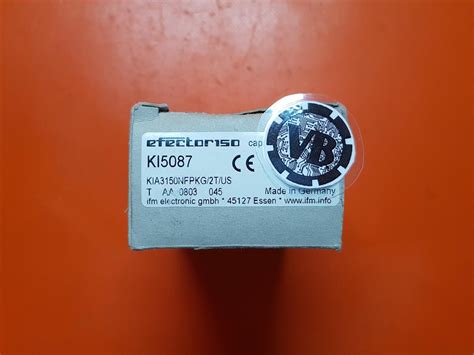 ifm electronic kapazitiver Näherungssensor KI5087 KIA3150NFPKG 2T U