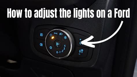 How To Adjust The Lights On A Ford Fiesta Youtube