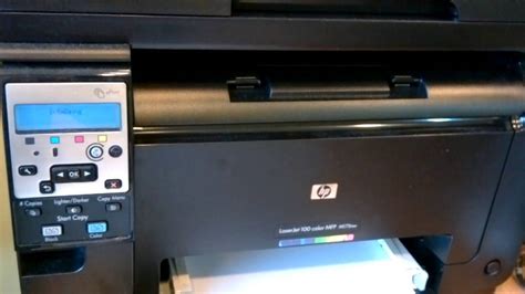 HP Laserjet 100 Color MFP M175nw YouTube