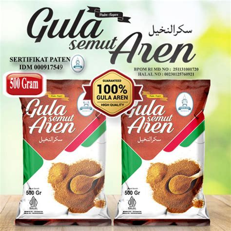 Promo Gula Aren Bubuk Semut Asli Murni 100 Organik Palm Sugar 500 Gr