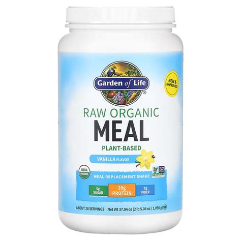 Garden Of Life Raw Organic Meal Meal Replacement Shake Vanilla