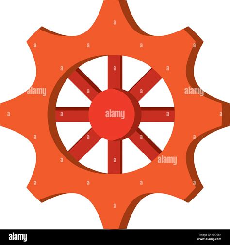 Single Gear Icon Stock Vector Image Art Alamy