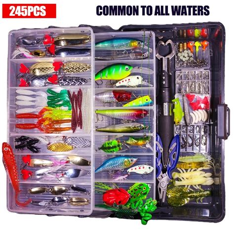 Pcs Angeln Locken Tackle Set Box K Nstliche Weich Hart Silikon K Der