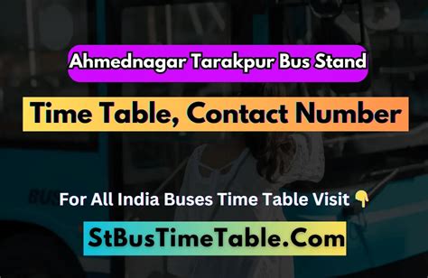 MSRTC Bus Timetable St Bus Timetable Updated 2025