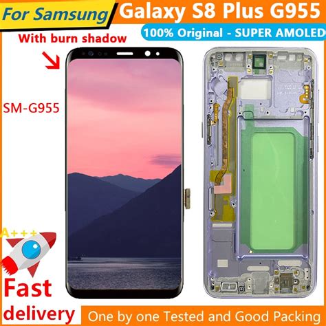 Cran Tactile Lcd Avec Cadre De Remplacement Pour Samsung Galaxy S8 Plus G955 G955f