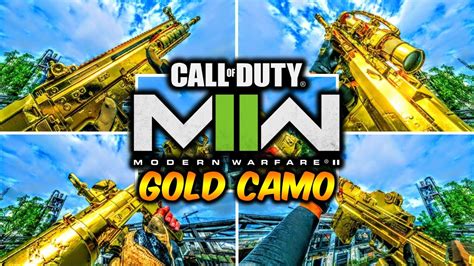 Mw2 Gold Camo On All Weapons Inspect Showcase Call Of Duty Modern Warfare Ii 1080p 2022